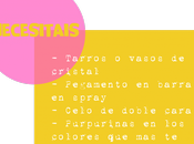 GLITTER! DIY: portavelas purpurina