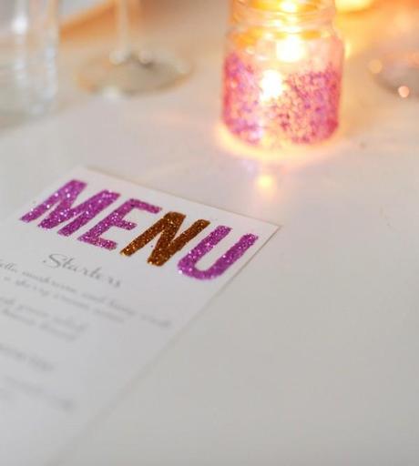 GLITTER! DIY: portavelas + purpurina