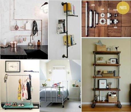Crea tu mueble estilo industrial con tuberías