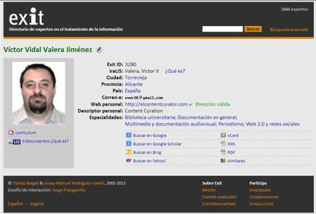 Ficha Exit Víctor V. Valera
