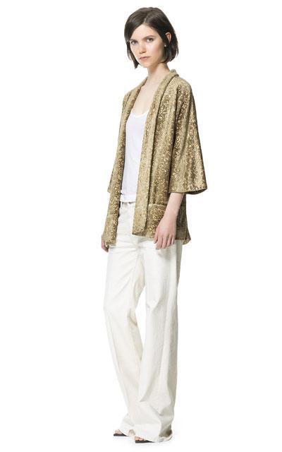 Looks low cost para comuniones 2013...(y un poco de middle cost) KIMONO TERCIOPELO ESTAMPADO