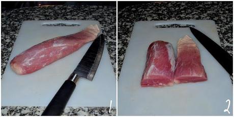 Solomillo de cerdo al papillote Solomillo de cerdo al papillote