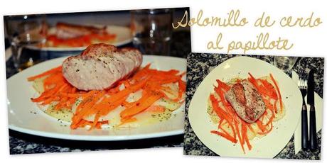 Solomillo de cerdo al papillote