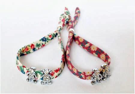 Pulseras Liberty tela a medida Handmade