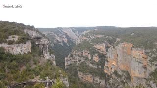 Vistas desde el mirador del cañón del río Vero