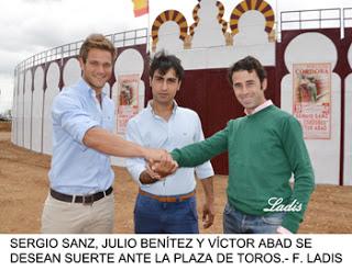 CORRIDA DE TOROS EN PORTÁTIL :  SANZ, BENÍTEZ Y ABAD INTENSIFICAN SUS   ENTRENAMIENTOS PARA SU CITA DE CÓRDOBA