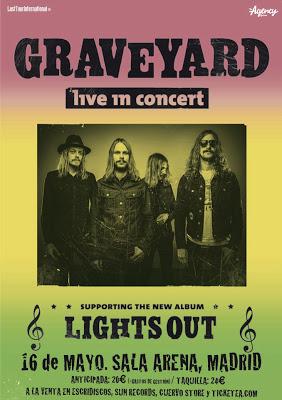GRAVEYARD , Sala Arena, (Madrid) , 16/05/2013