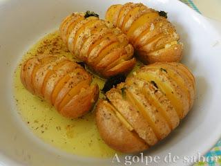 Papas Hasselback