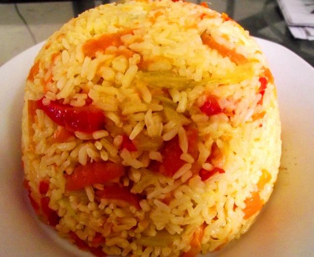 arroz con zanahoria