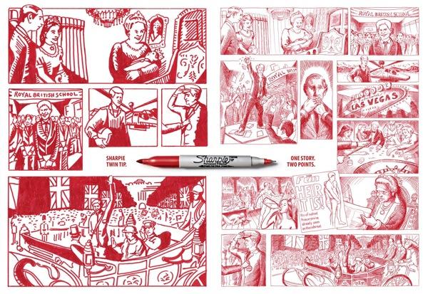 Sharpie Prince Vermelho 58x40