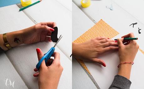 calcando los animales de papel calcando los animales