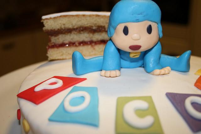 POCOYO FONDANT CAKE