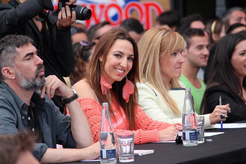 Jurado en un casting de moda