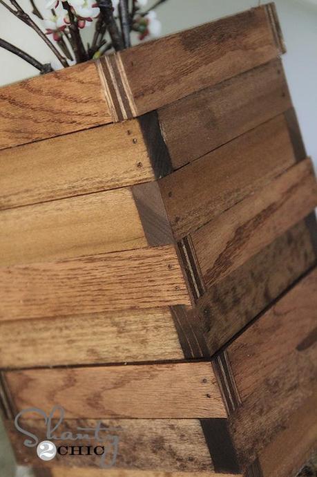 DIY......JARRON DE MADERA