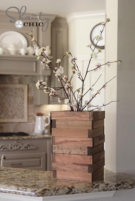 DIY......JARRON DE MADERA