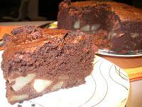 PASTEL DE CHOCOLATE Y PERAS