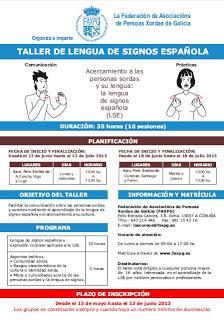 La FAXPG organiza talleres de Lengua de Signos Española