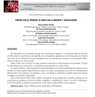 El duelo en la infancia y adolescencia - Guillén y col.