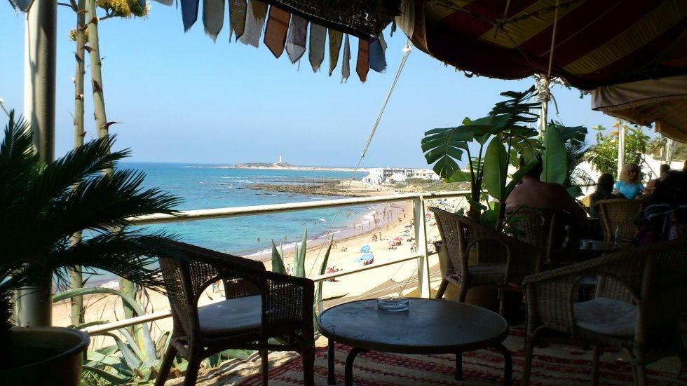 Las terrazas de Cádiz al mar.....