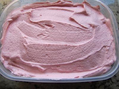 Helado de fresa