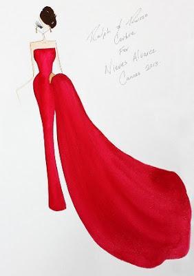 Nieves Alvarez, sensacional de Ralph & Russo, en el Festival de Cannes