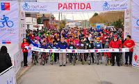 MASIVA CICLETADA DEL TOUR IND EN PUERTO NATALES