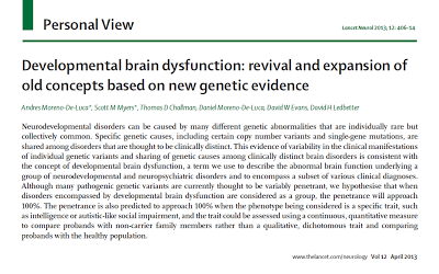 Disfunción cerebral del desarrollo - Moreno de Luca y col.