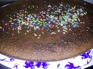 Bizcocho de chocolate sin leche