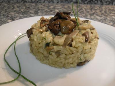 Risotto de moixernons (senderuelos)