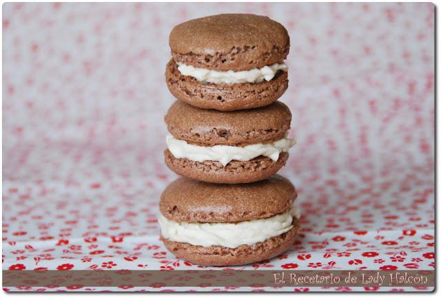 Mis primeros macarons de chocolate y café!!!