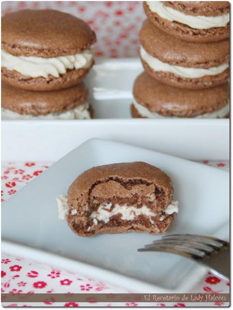 Mis primeros macarons de chocolate y café!!!