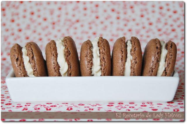 Mis primeros macarons de chocolate y café!!!