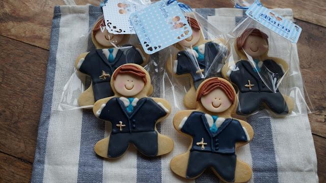 Galletas de niño de Primera Comunión para Mario