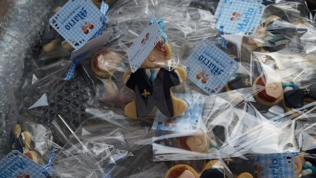 Galletas de niño de Primera Comunión para Mario