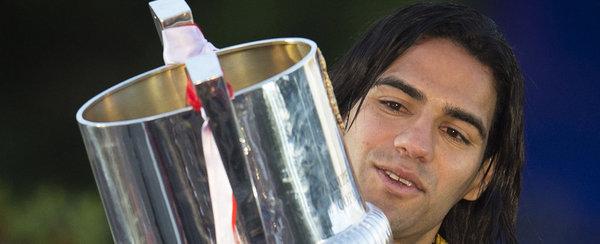 Falcao, con la Copa del Rey