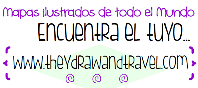 Mapas Ilustrados de todo el Mundo: { They Draw and Travel}