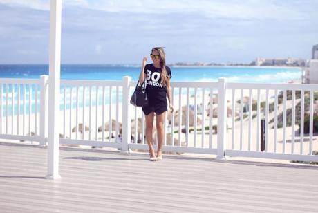 MIRROR MIRROR Zara skort black blogger Mónica Sors