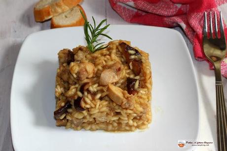 Risotto de conejo y hongos y una tarde con Pepe Rodríguez de Master Chef