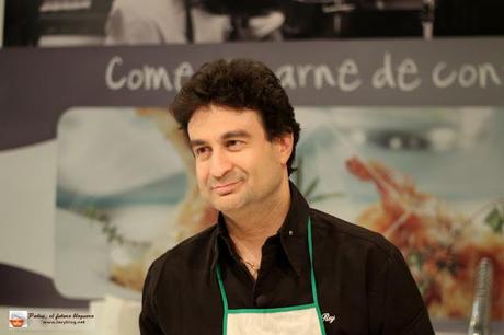 Risotto de conejo y hongos y una tarde con Pepe Rodríguez de Master Chef