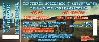 Lapido, Los Madison, Iñigo Coppel y The Low Willows, el 20 de septiembre en Madrid