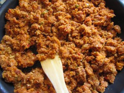 Migas con picadillo