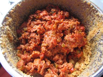 Migas con picadillo