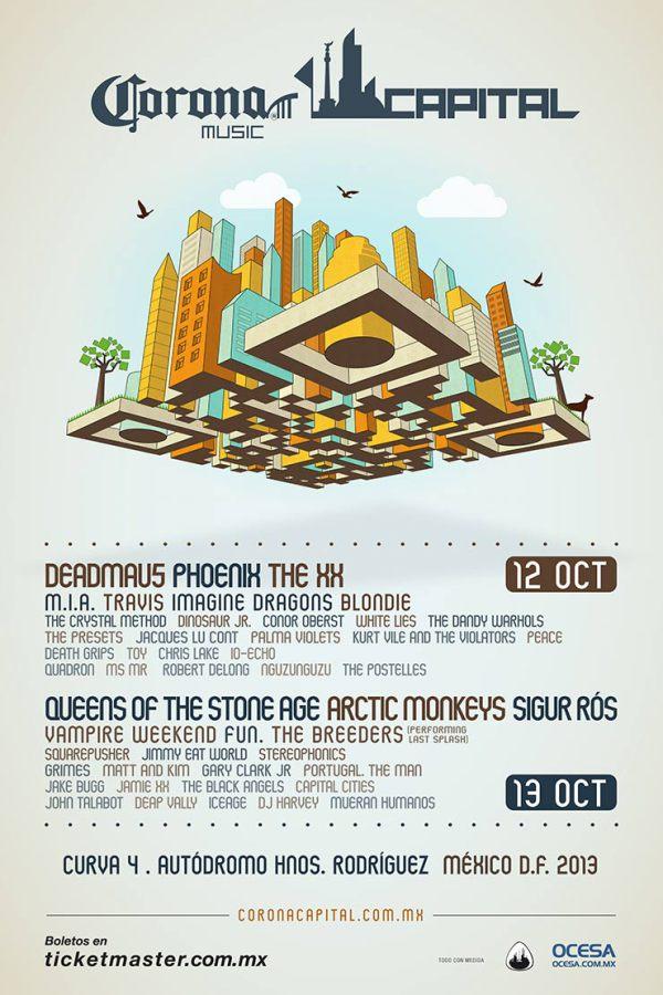 Cartel oficial del Corona Capital 2013