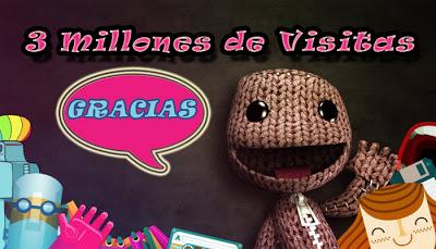 3 millones de visitas