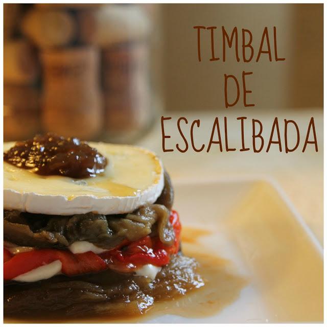 RECETA: timbal de escalibada- RECIPE: roasted red pepper and eggplant drum