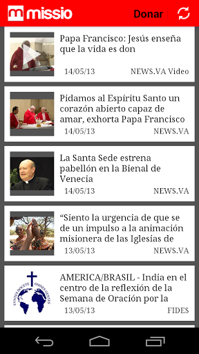 Missio Missio aplicacion del Vaticano