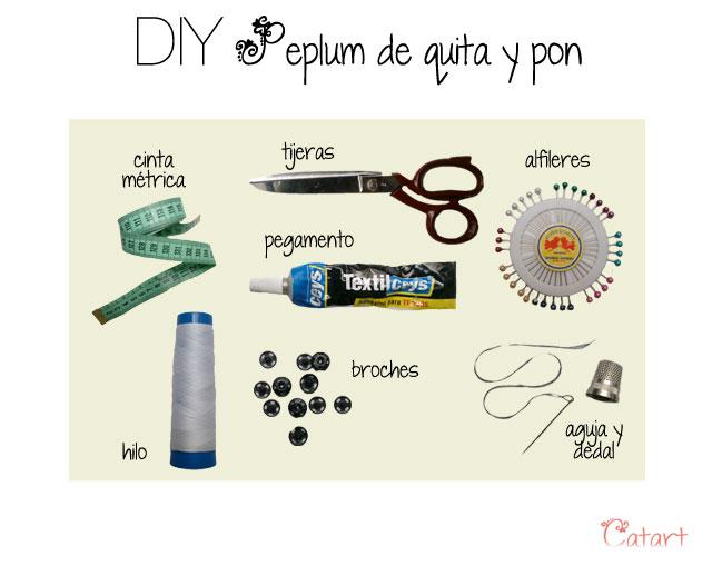DIY: PEPLUM DE QUITA Y PON