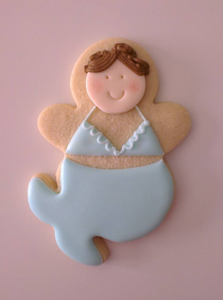 ♥ Galletas decoradas niñas y sirenas. Challenge yourself: Wet on wet