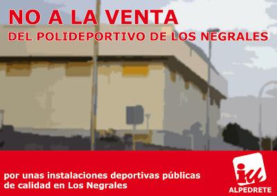 IU y el PCE se oponen a la venta del polideportivo de Los Negrales