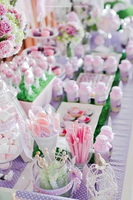 ideas para las mesas de dulces en una fiesta comunión